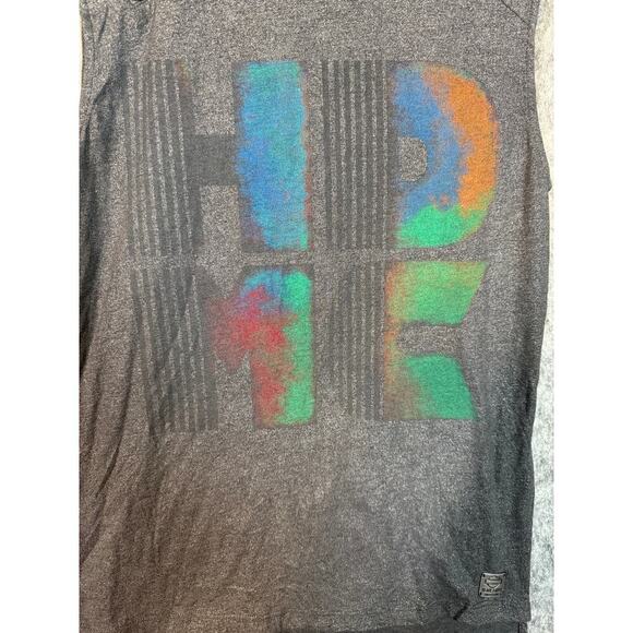 Harley Davidson Womens Small Black Label Gray Shimmer Tank Top - Picture 2 of 7